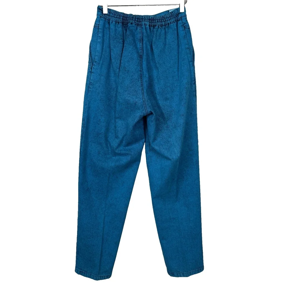 Vtg Sundance Denim Wear Jacket Pants Set Womens Sz L Acid Wash USA 90s 80s Artsy - Picture 8 of 16